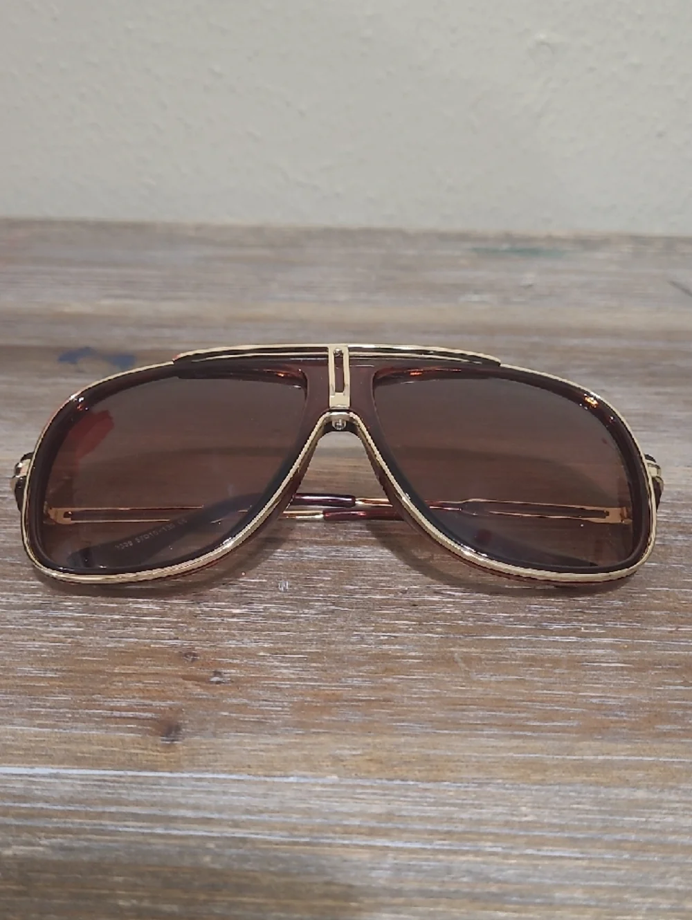 Gold Frame Brown Lens Aviator Sunglasses